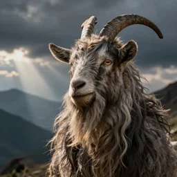 Long hair goat dude with beard
