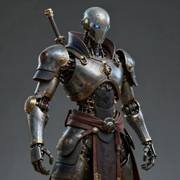 nanopunk robot samurai from arcane, au naturel, hyper detailed, digital art, trending in artstation, cinematic lighting, studio quality, smooth render, unreal engine 5 rendered, octane rendered, art style by pixar dreamworks warner bros disney riot games and arcane.