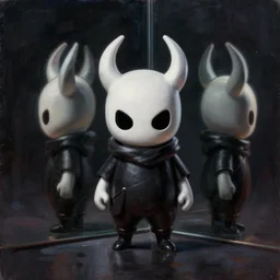 3d dark infrared octane render of Hollow knight . dispersion. mirror. dramatic light, trending on artstation, oil painting