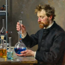 chemical boiling liquid, greg rutkowski, john singer sargent, trending on artstation, oil painting, intricate