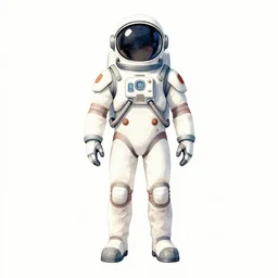 male, full body, space suit with a modern helmet, large shoulders, short torso, long thin legs, tiny feet, watercolor wash, character sheet, science fiction, very stylized character design, digital painting, by mike mignola, by alex maleev, jean giraud, painted by leyendecker