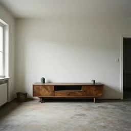 old, grungy, dirty, modern home interior, color photograph, canon eos c 3 0 0, ƒ 1. 8, 3 5 mm, 8 k, medium - format print