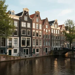 a beautiful photo of Amsterdam, award winning, very detailed, cinematic atmospheric masterpiece