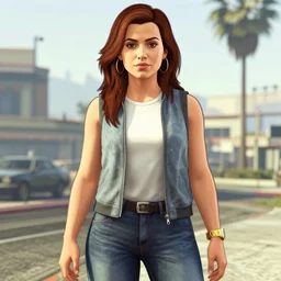 Alexandra Lamy in GTA 5, covert art