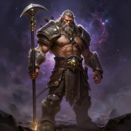 a dnd goliath barbarian, highly detailed, digital painting, artstation, cgscoiety, cinematic, full body portrait, concept art, 8K, best on artstation, cgsociety, wlop, Behance, pixiv, cosmic, epic, stunning, gorgeous,, masterpiece by Dorian Cleavanger and Stanley Lau, art by George Lukas