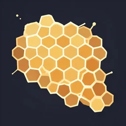 vector color graphics of honeycomb