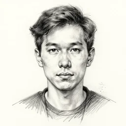tom waits portrait sketch