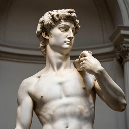 Mark Zuckerberg marble statue by Michelangelo, Metropolitan Museum of Fine Art, close up, 85mm f/1.4