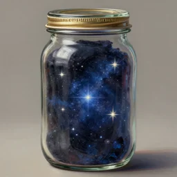 a detailed of a glass jar containing stars, by victo ngai and justin gerard, digital art, realistic painting, very detailed, sharp focus, fantasy, dnd, trending on artstation