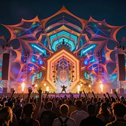psytrance festival with no text, powerful, cinematic, beautifully lit, by craig mullins, by galan pang, 3 d, trending on artstation, octane render, 8 k