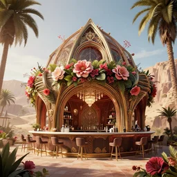 architecture by zack snyder, desert elysian vice city assassin's creed flowers scumm bar myst cgsociety, archdaily, wallpaper, highly detailed, trending on artstation.