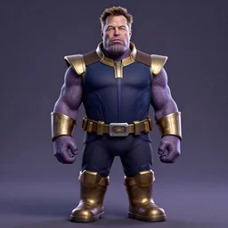 a portrait of elon musk as thanos, the pixar adaptation, with same hairstyle, full body shot, hyper detailed, digital art, trending in artstation, cinematic lighting, studio quality, smooth render, unreal engine 5 rendered, octane rendered