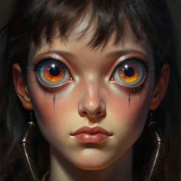 close up sci - fi andrew santino with insect eyes, lsd, elegant, highly detailed, centered, digital painting, concept art, smooth, sharp focus, illustration, artgerm, tomasz alen kopera, peter mohrbacher, donato giancola, joseph christian leyendecker, wlop, frank frazetta