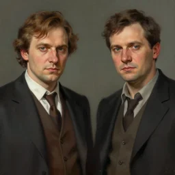 uncanny valley portrait of igor and grichka bogdanoff artstation