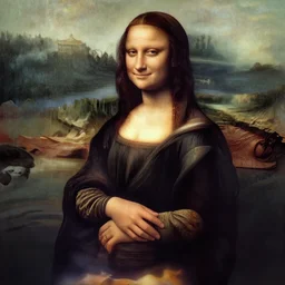 Mona Lisa in a bathing suit glamour