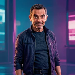 mr bean in bladerunner 2 0 4 9 cinematic, movie lighting, vibrant colors