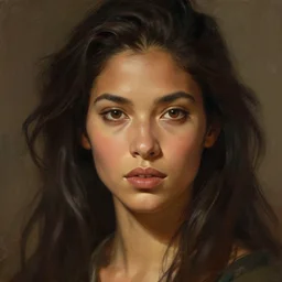 beautiful, very strong, mixed race, female, aged 4 0, face, no makeup, head shot, fantasy, highly detailed, digital painting, artstation, concept art, sharp focus, illustration, art by artgerm and greg rutkowski and alphonse mucha