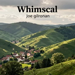 whimsical village hills and trees by joe gilronan