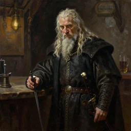 aragorn in a tavern. a 2 4. artgerm. high detail scene. beksinski. epic ultrarealism. dramatic lighting. oil on canvas. cinematic