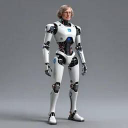 stephen hawking robot, futuristic, art station concept art, cyborg, full body, 4 k