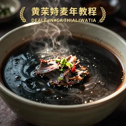 a photo of a very black soup
