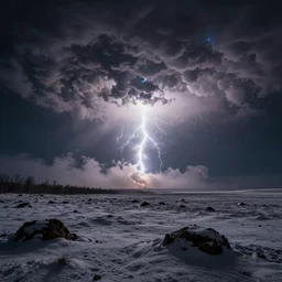 amazing landscape photo of a nuclear winter, interstellar, thunder by marc adamus, beautiful dramatic lighting