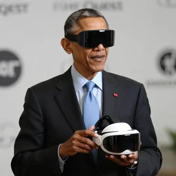 barack obama with a quest 2-n9