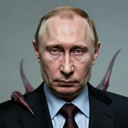 Portrait  by H.R.Giger of Igor Vladimir Putin who became a degenerate horror Abomination, photo-realistic, color image, 2K, highly detailed