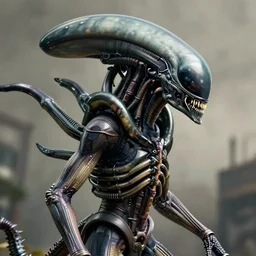 a detailed photo of a alien xenomorph by zach sutton and tom bagshaw, side profile, 3 5 mm lens, deviantart, 8 k