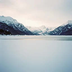 alaskan ideas modern style, soft lighting, film, nostalgia, boards of canada album cover