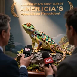 cnn interview with america's first openly reptoid president