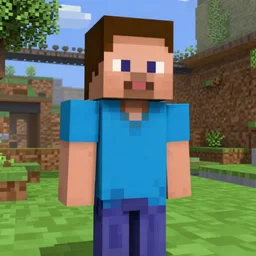 Screenshot of Mark Zuckerberg in Minecraft