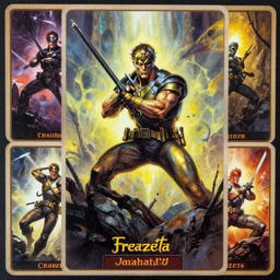 fantasy art trading cards by frank freazetta