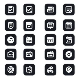 icon pack, asset sheet, photoshop, simplistic icons