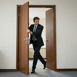 ceo kicks door open
