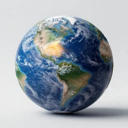 photo of an impossible planet, optical illusion, studio photo