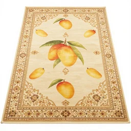 persian rug with mango fruit pattern