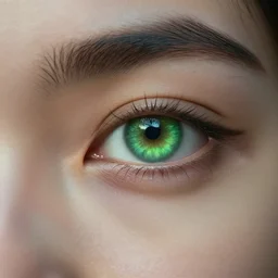 ai created art realistic fine detail cinematic ultra detailed sharp focus super beautiful green eyes