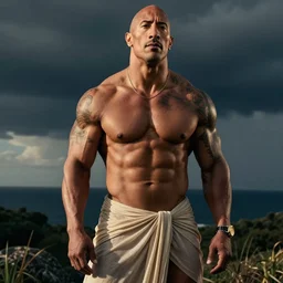 Dwayne The Rock Johnson looking fabulous in a skimpy dress after her FTM surgery