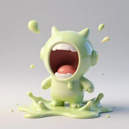 simplistic funny splashy glossy melted reaction diffusion screaming, drops, drips, beautiful cute, cute melting miniature resine action figure, High detail photography, 8K, 3d fractals, cute pictoplasma, one simple ceramic tintoy melting plastic, melting, melting swampmonster Figure sculpture, 3d primitives, in a Studio hollow, by pixar, by chris mars, by jason edmiston, cgsociety, cgsociety, cgsociety, houdini, zbrush, artstation, simulation