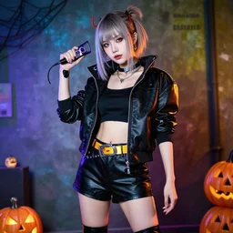 cyberpunk halloween cosplay costume