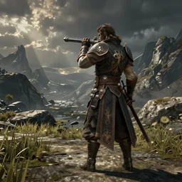 a screenshot of jerma985 in skyrim, gaming, detailed