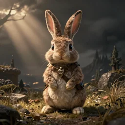 Wigfrid from Don't Starve as an anthropomorphic bunny