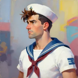 greg manchess portrait painting of sailor mars as overwatch character, medium shot, asymmetrical, profile picture, organic painting, sunny day, matte painting, bold shapes, hard edges, street art, trending on artstation, by huang guangjian and gil elvgren and sachin teng