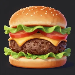 hamburger, art by Fenton Joe , tranding on artstation