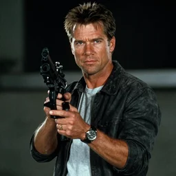 film still of Willem Dafoe as Martin Riggs in Lethal Weapon, 4k