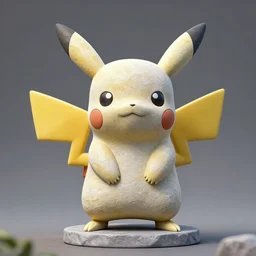 Pikachu Sculpture made out of stone