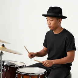 A drummer wearing a fez by Android Jones and M. C. Escher collaboration