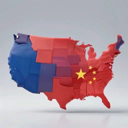 usa going to war with china, digital art, 8 k, world war 3