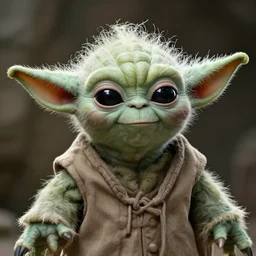 evil yoda, darth yoda, young, powerful, black eyes